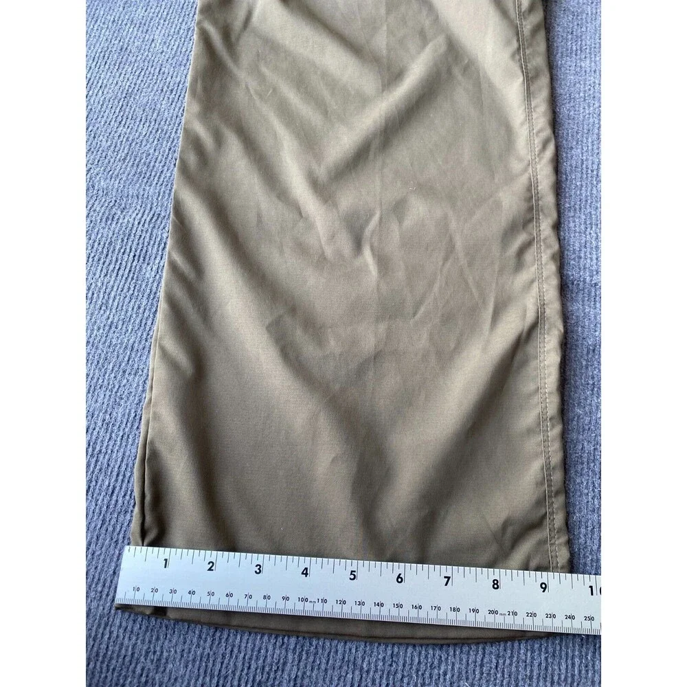 Columbia Mens Convertible Pants 43x34 brown khaki omni-shade sun protection Tusk